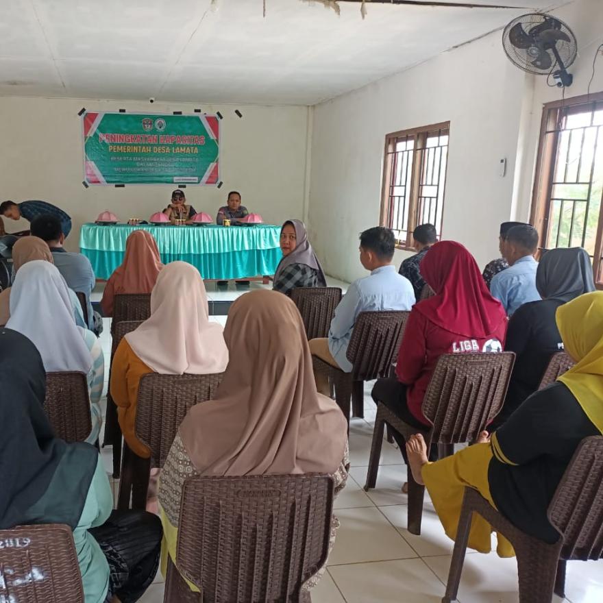 Desa Lamata Gelar Pelatihan Peningkatan Kapasitas Menuju Desa Sadar Hukum